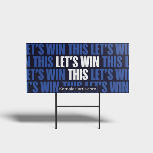 Harris Walz 4x8 Street Sign 10