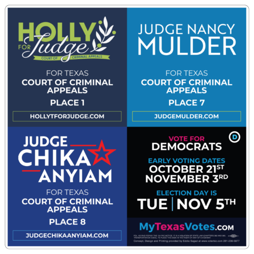 Multi Candidates 4x4 Street Sign #3